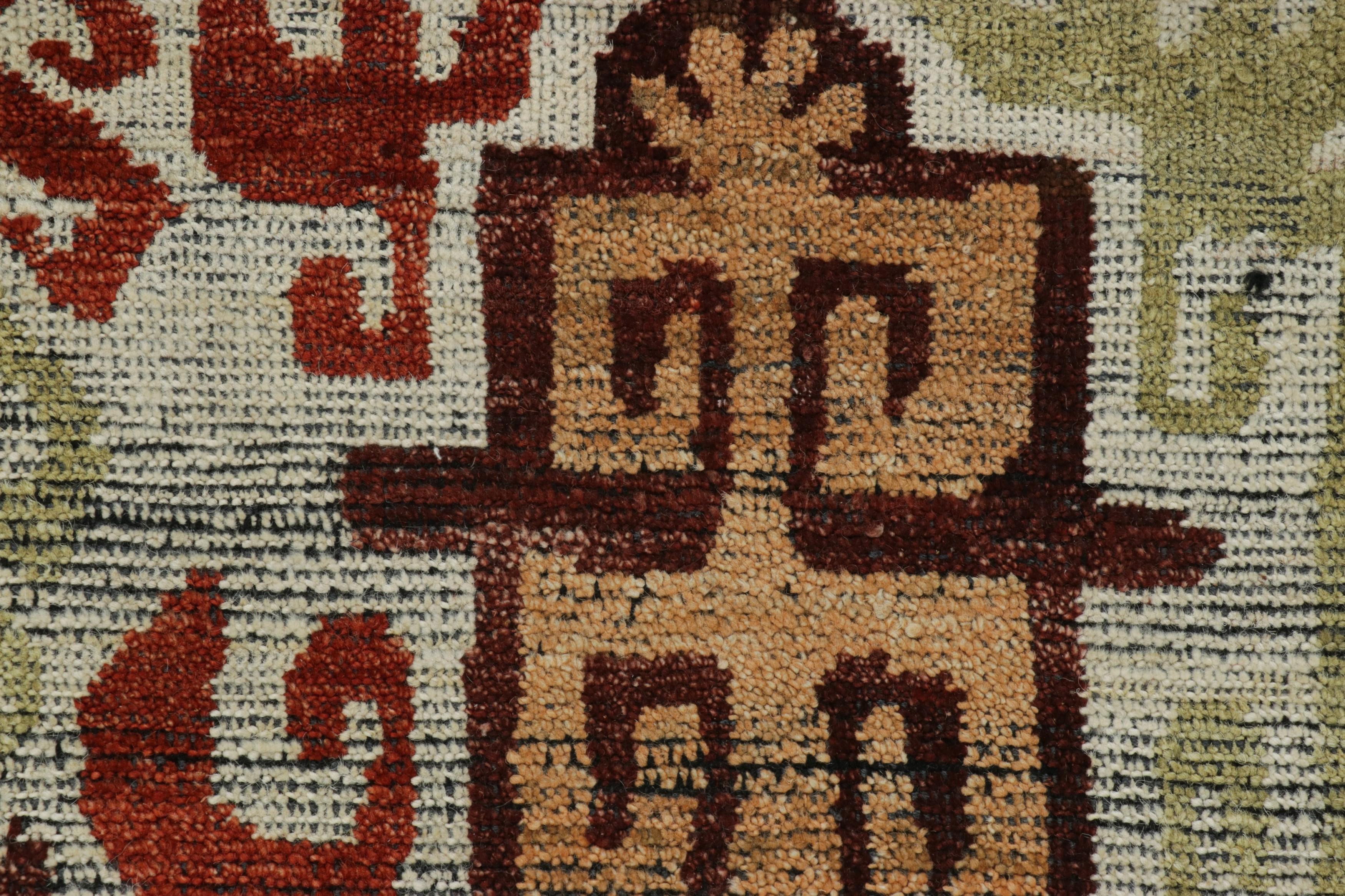 Kaitag-Teppich von Rug & Kilim mit bunten geometrischen Medaillons und Mustern (Indisch) im Angebot