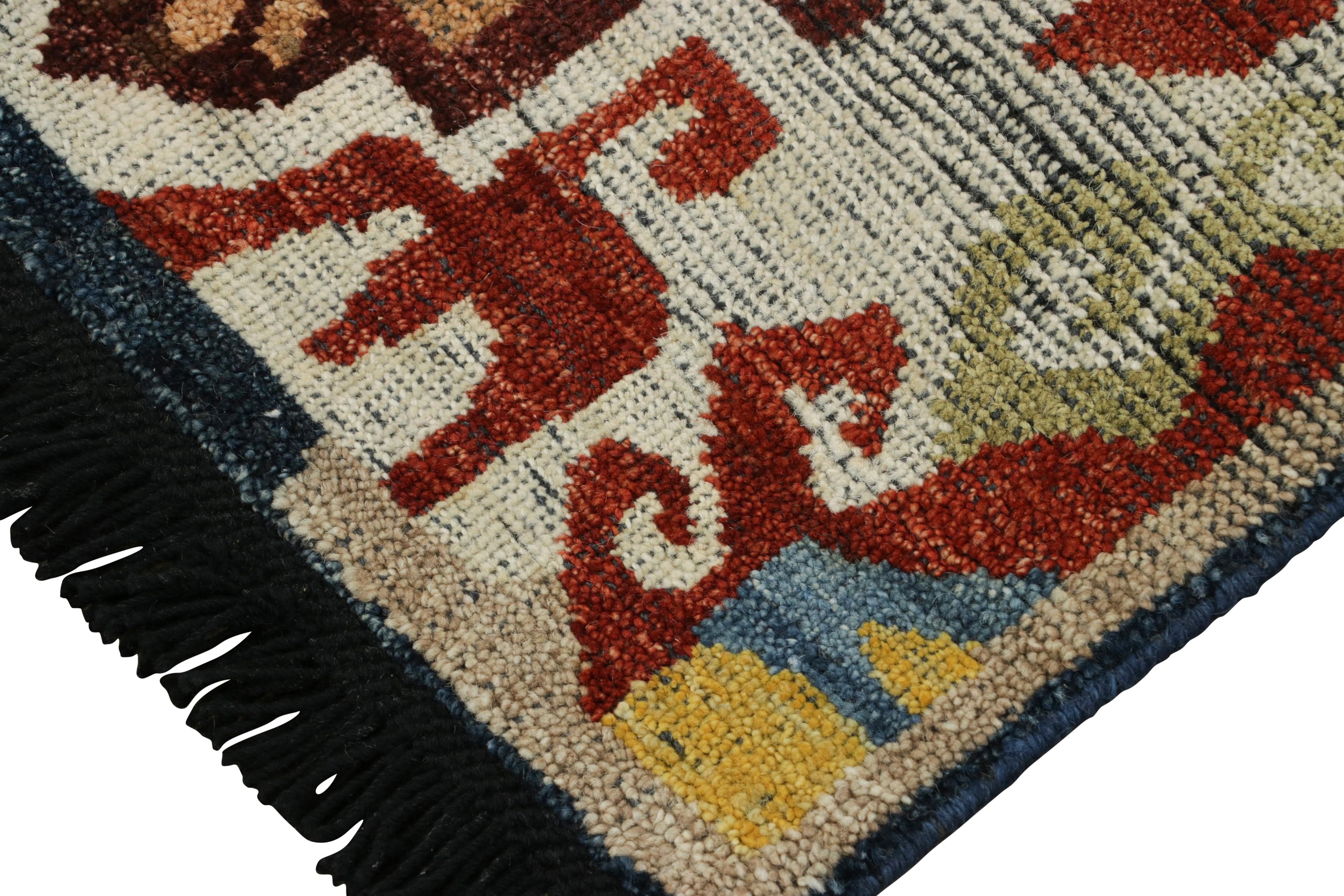 Kaitag-Teppich von Rug & Kilim mit bunten geometrischen Medaillons und Mustern (21. Jahrhundert und zeitgenössisch) im Angebot