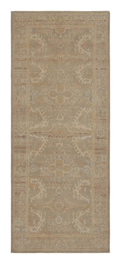 Teppich im Khotan-Stil von Teppich & Kilims mit einem beige-braunen Blumenmuster