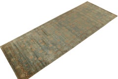 Rug & Kilim’s Khotan Style Rug in Blue, Beige-Brown Pomegranate Pattern