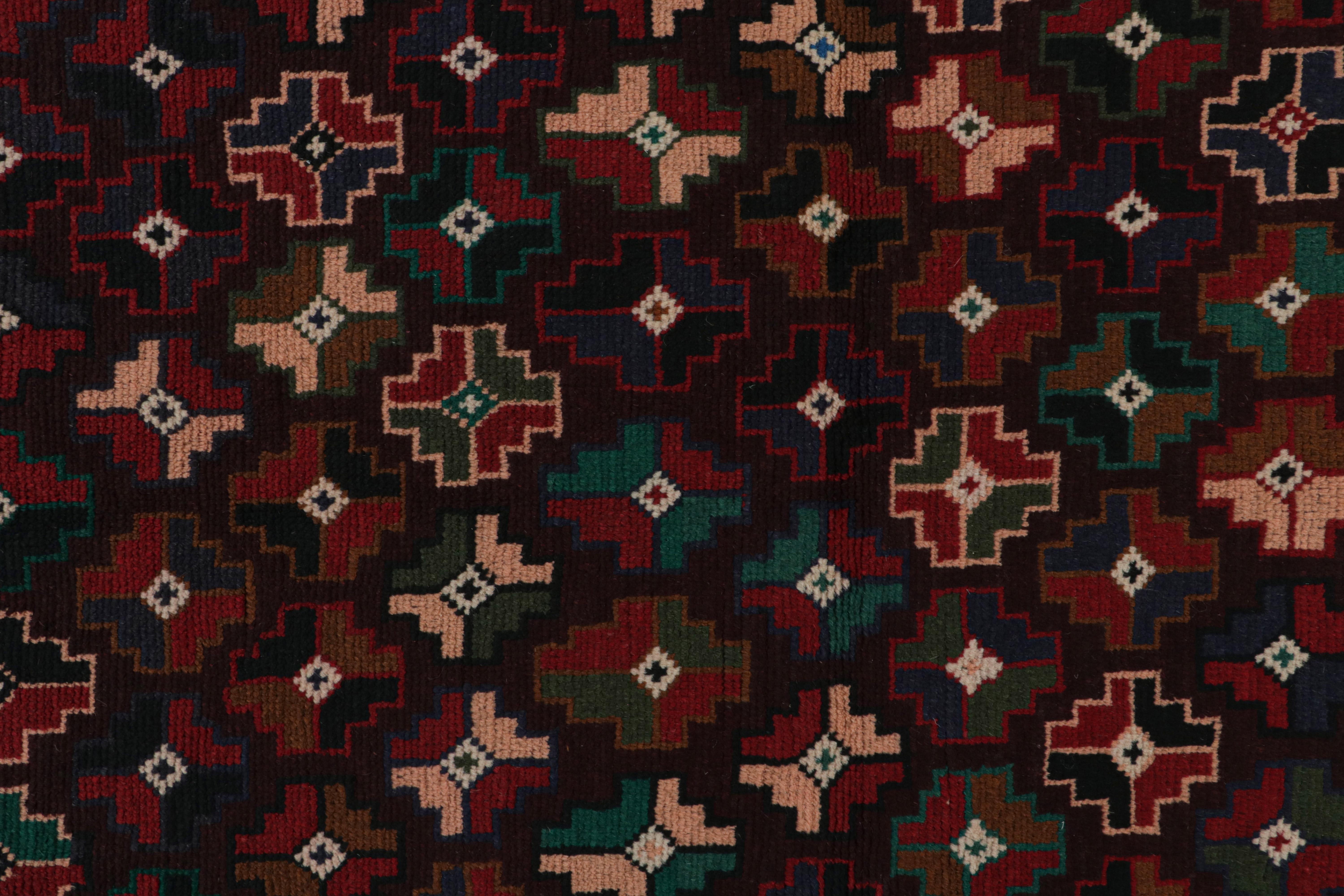 XXIe siècle et contemporain Rug & Kilim's Kohistani Baluch Tribal Rug with Colorful Geometric Patterns (tapis tribal Kohistani Baluch à motifs géométriques colorés) en vente