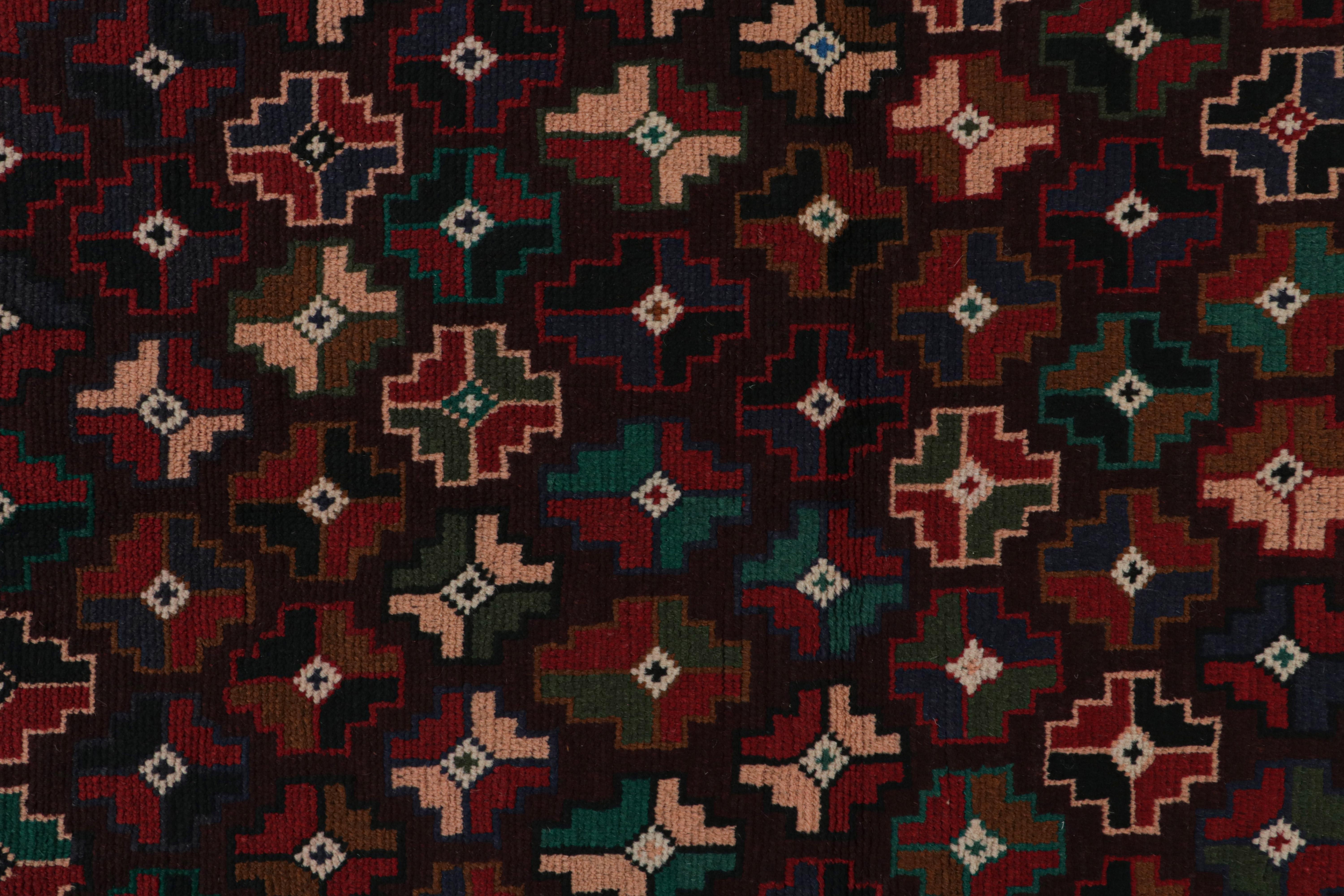 Contemporary Rug & Kilim’s Kohistani Baluch Tribal Rug with Colorful Geometric Patterns For Sale