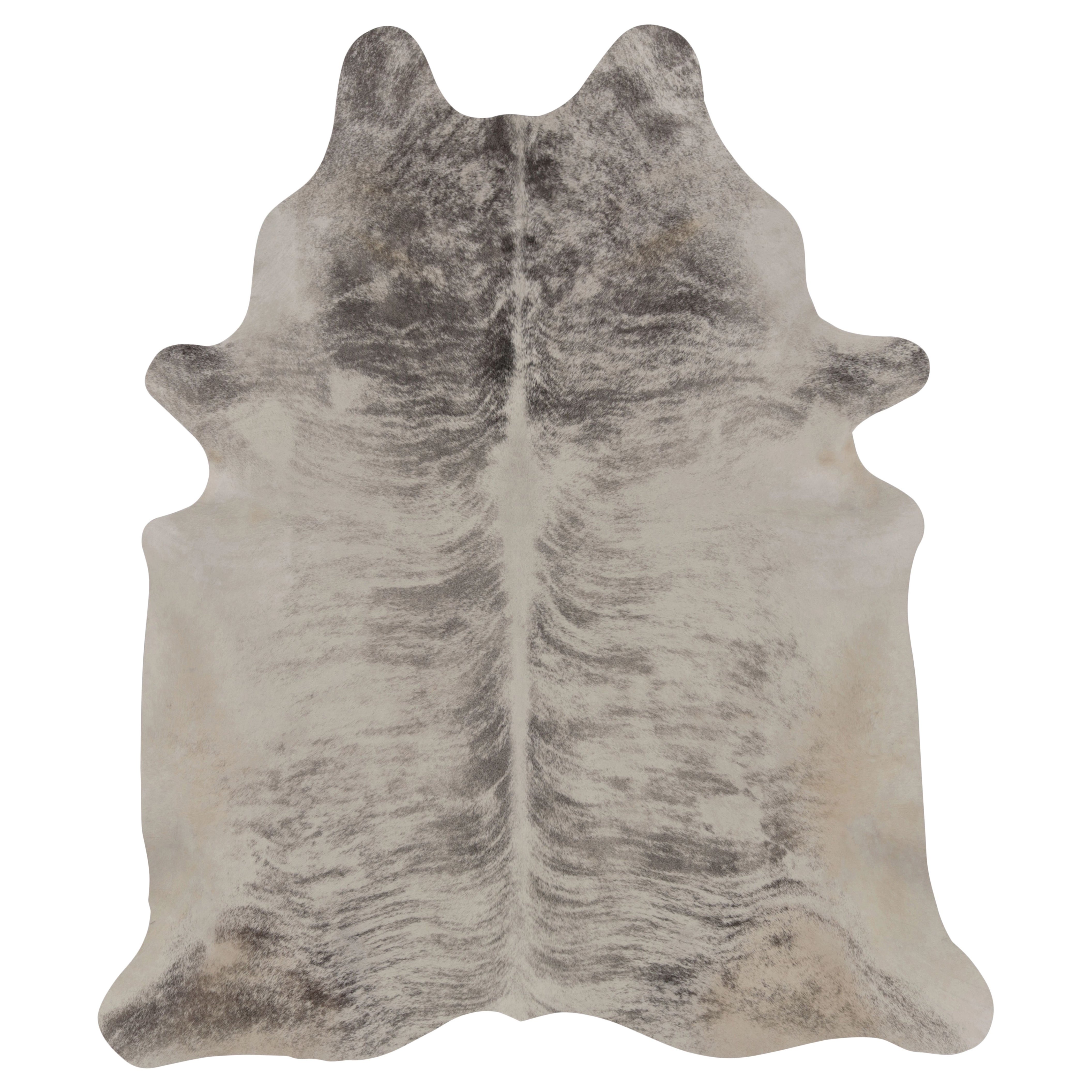 Rug 
Kilim’s Large Cowhide Rug in Light Gray and Cream Tones
