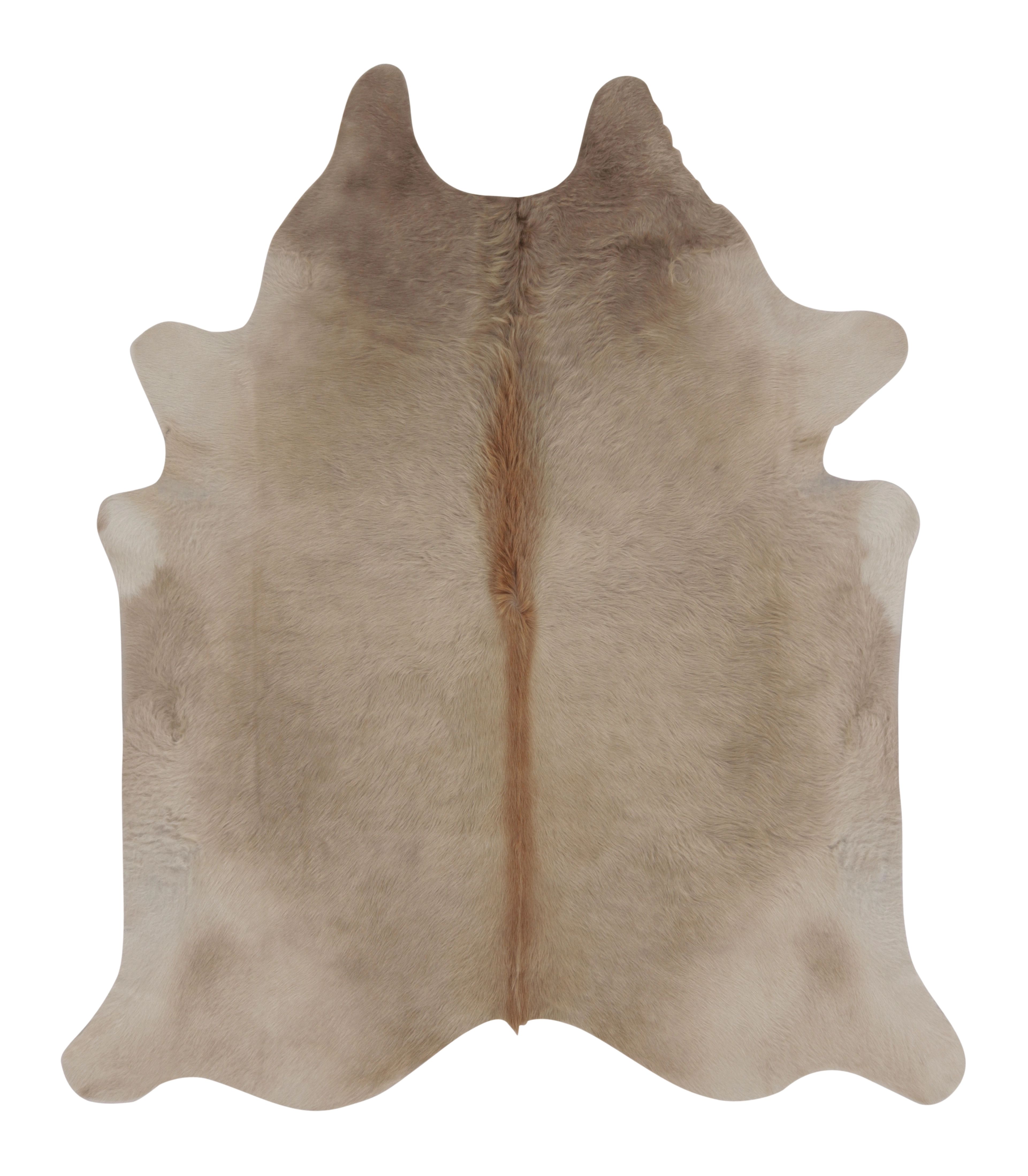 Rug & Kilim’s Large Cowhide Rug in Warm Beige and Cream Tones