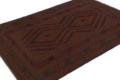 Mashwani Afghan Baluch Teppich von Rug & Kilim in Rot und Grau-Blau mit geometrischen Mustern