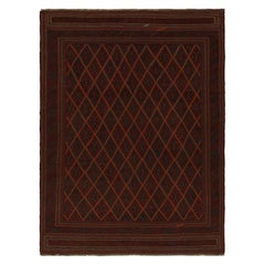 Tappeto Mashwani Afghan Baluch di Rug & Kilim in rosso con motivi geometrici
