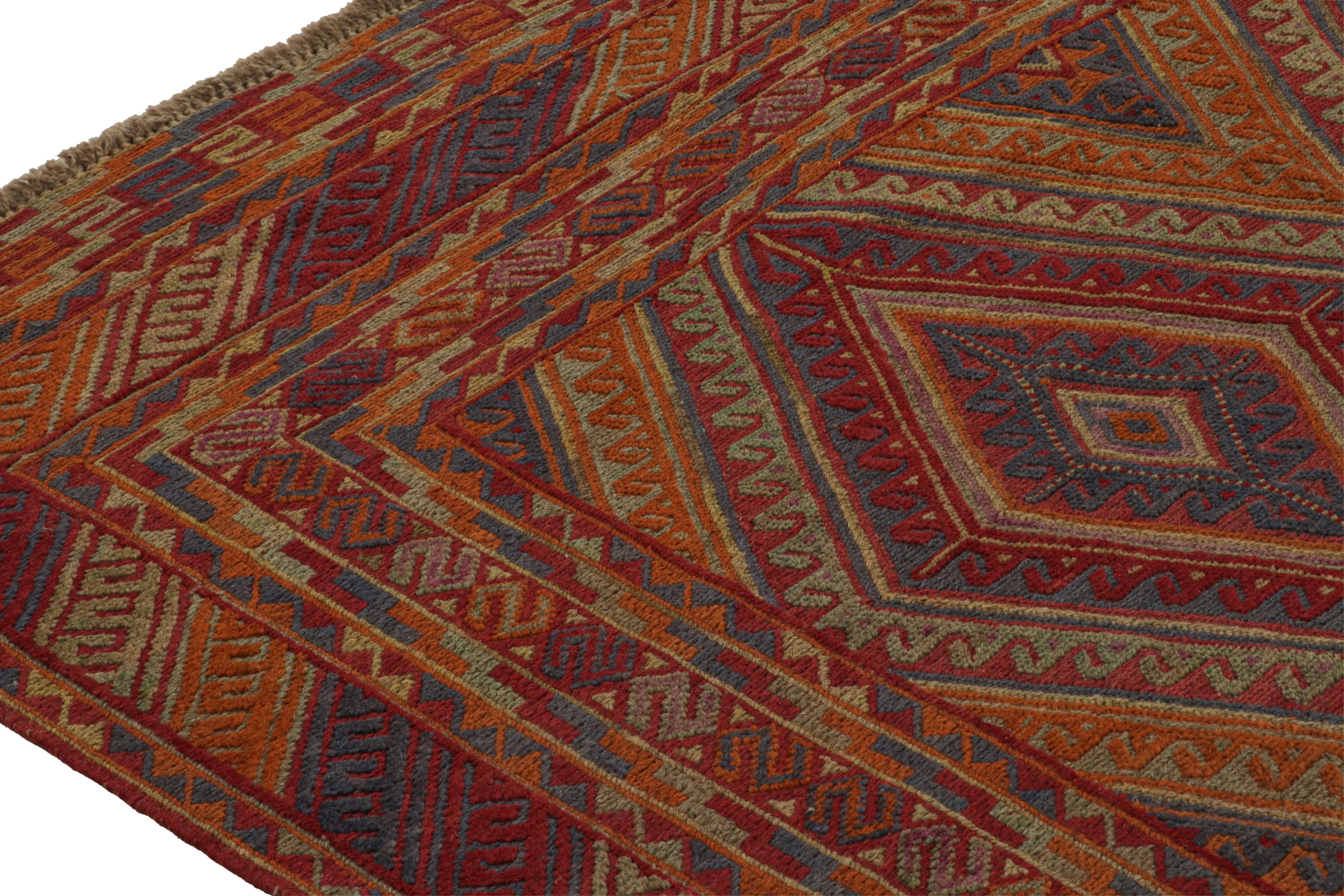 Rug & Kilim’s Mashwani Afghan Baluch with Colorful Geometric Patterns In New Condition For Sale In Long Island City, NY