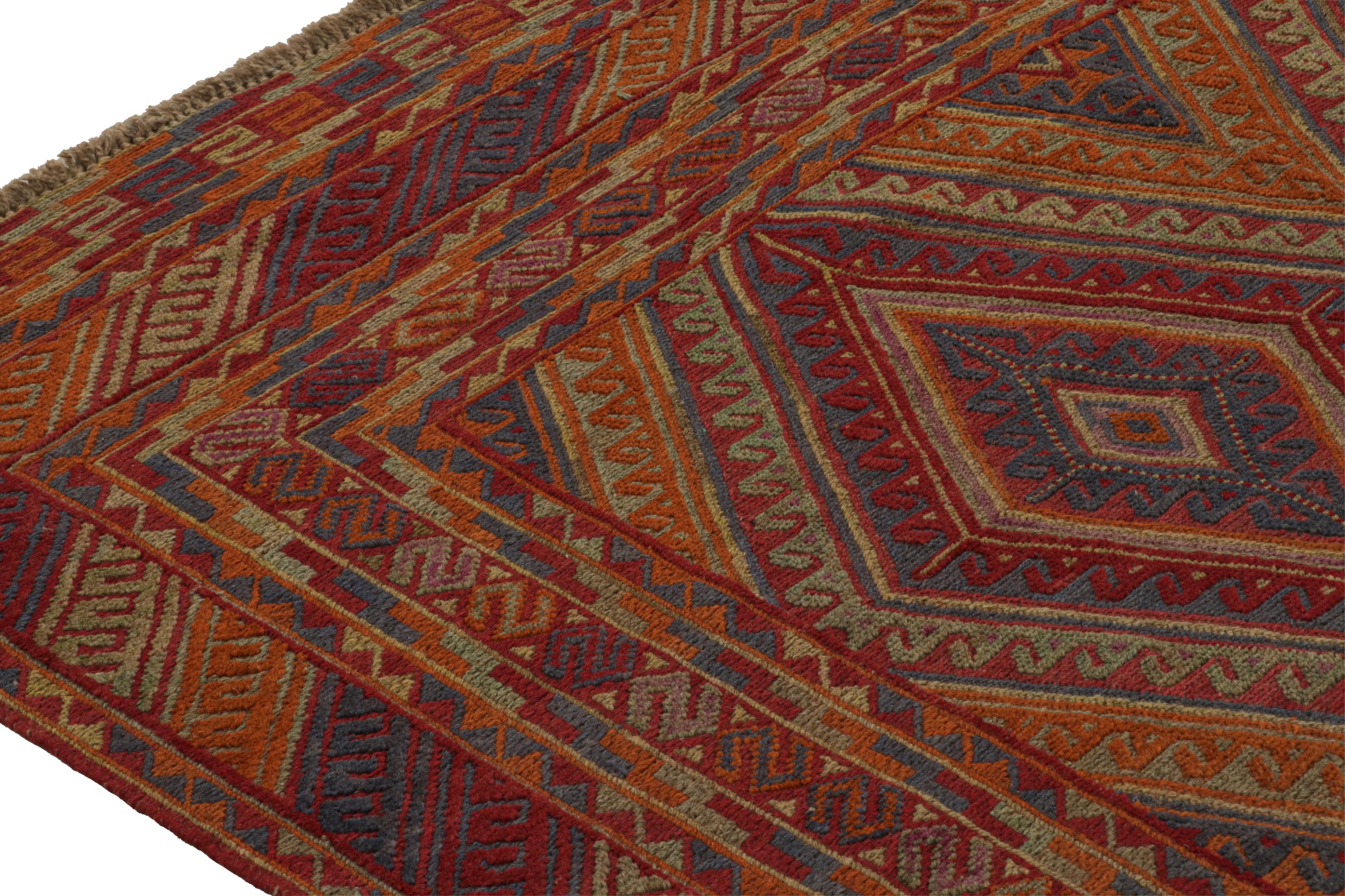 Rug & Kilim's Mashwani Afghan Baluch avec des motifs géométriques colorés Neuf - En vente à Long Island City, NY