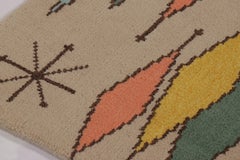 Rug & Kilim’s Mid-Century Modern Inspired Rug, Colorful Diamonds and Starbursts