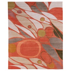 Tapis de style moderne du milieu du siècle de Rug
Kilim à motif orange et blanc all over