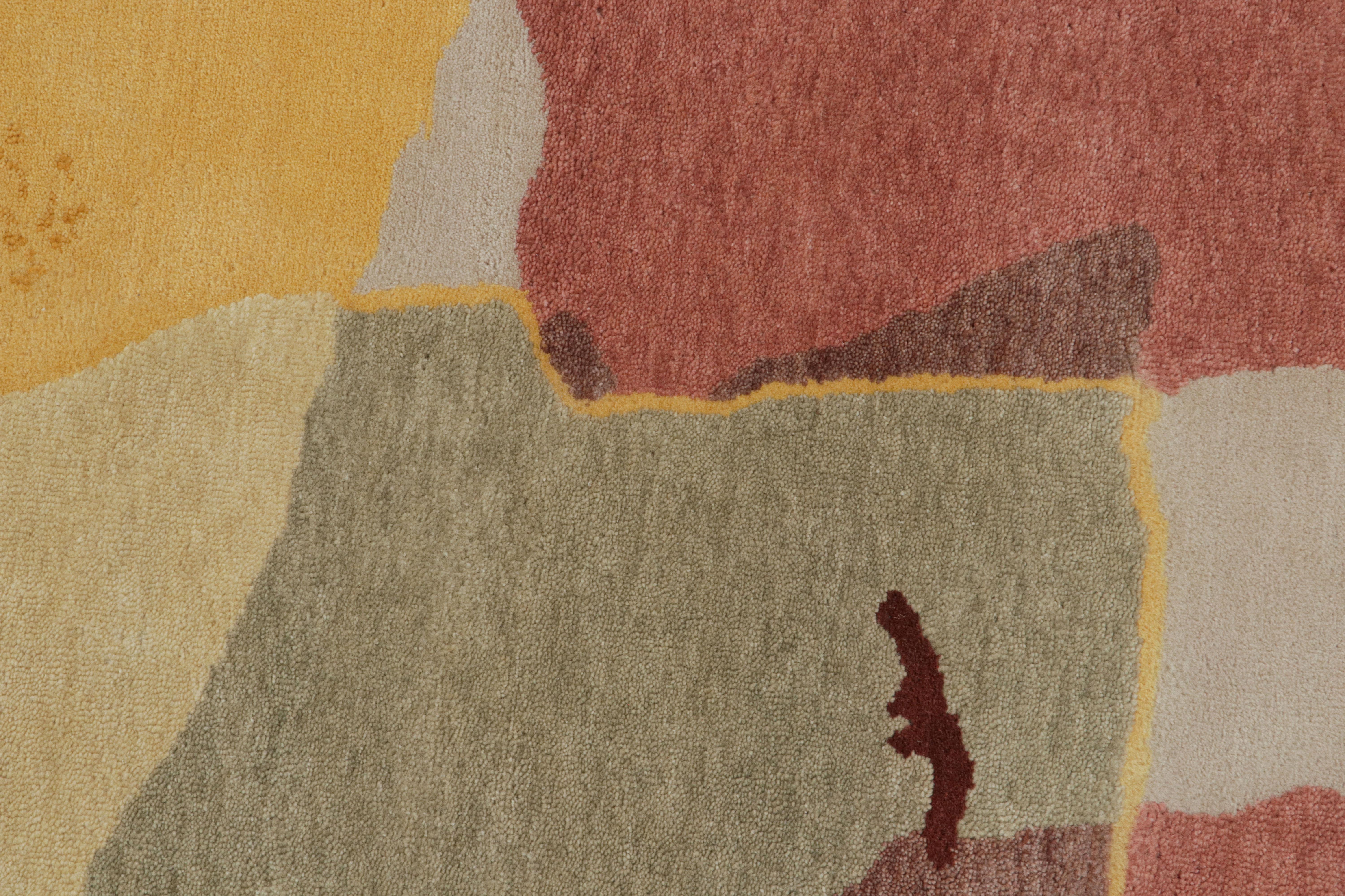 Rug & Kilim’s Mid-Century Modern Style Rug with Abstract Geometric Patterns im Zustand „Neu“ im Angebot in Long Island City, NY