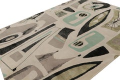 Rug & Kilim’s Mid-Century Modern Style Rug with Geometric Patterns