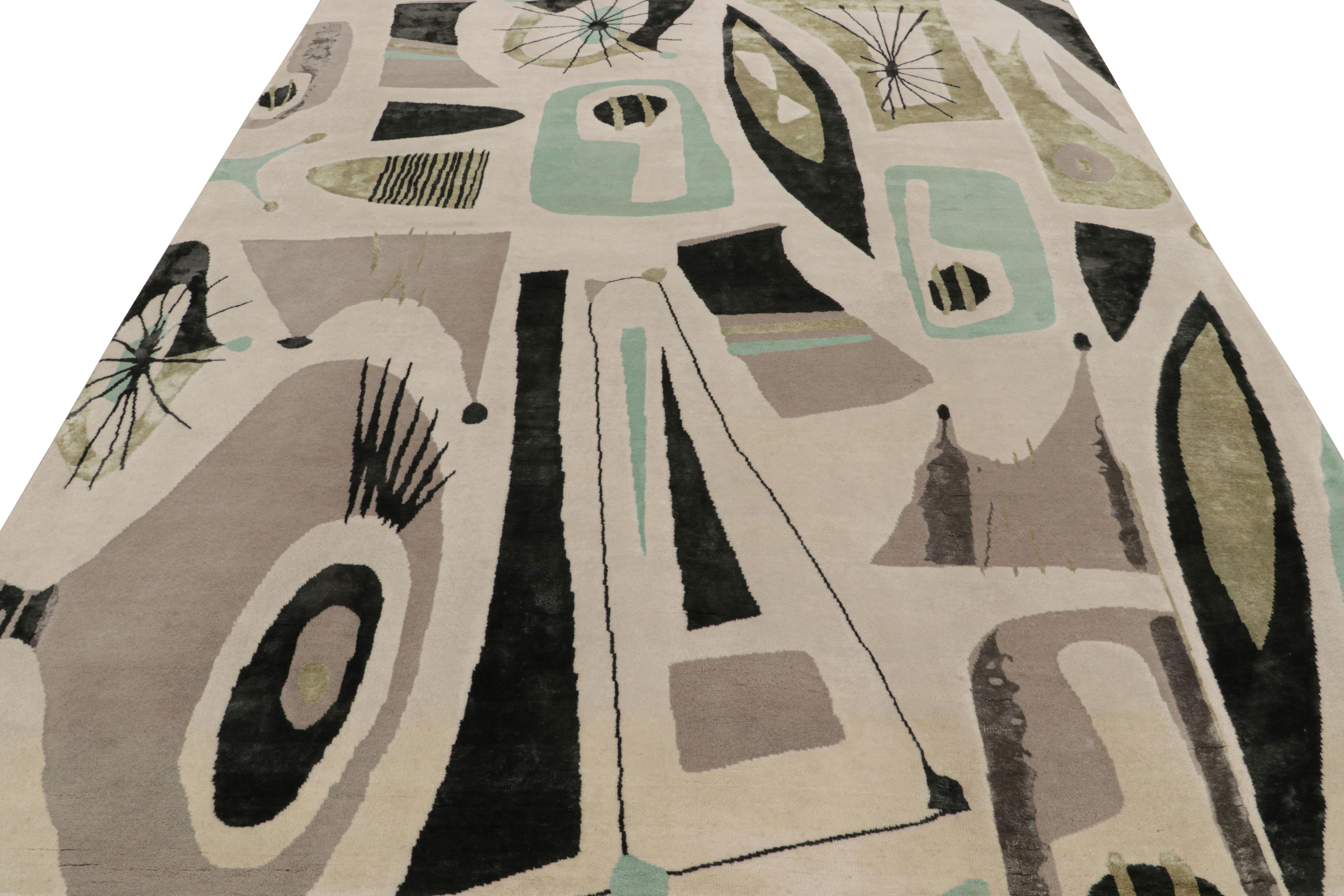 Mid-Century Modern Tapis de style moderne du milieu du siècle à motifs géométriques de Rug & Kilim en vente
