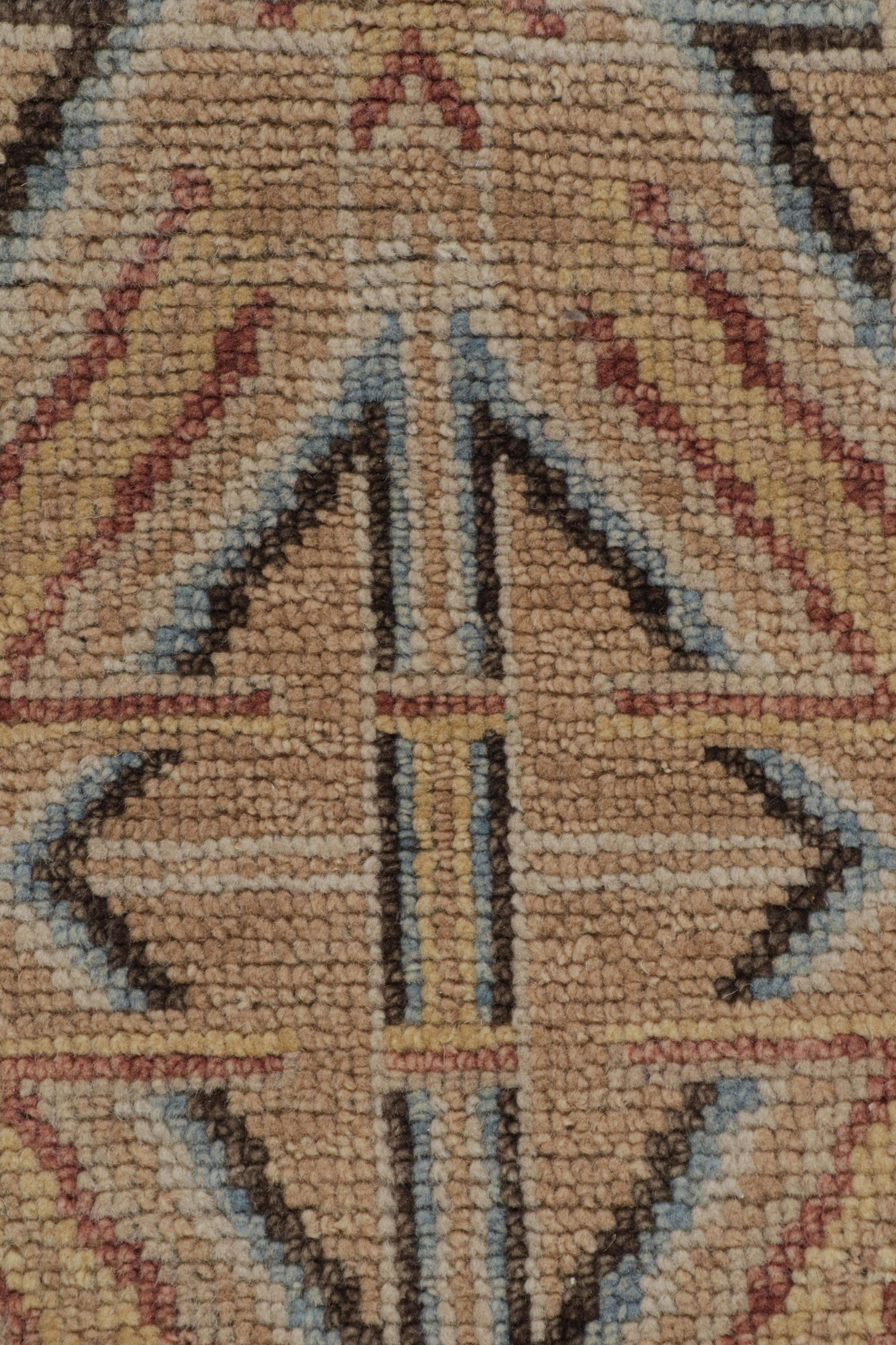 Contemporary Rug & Kilim’s Modern 18th Century Chinese Style Rug with Geometric Patterns For Sale