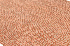 Rug & Kilim’s Modern Abaca Rug in Orange and Beige Tones