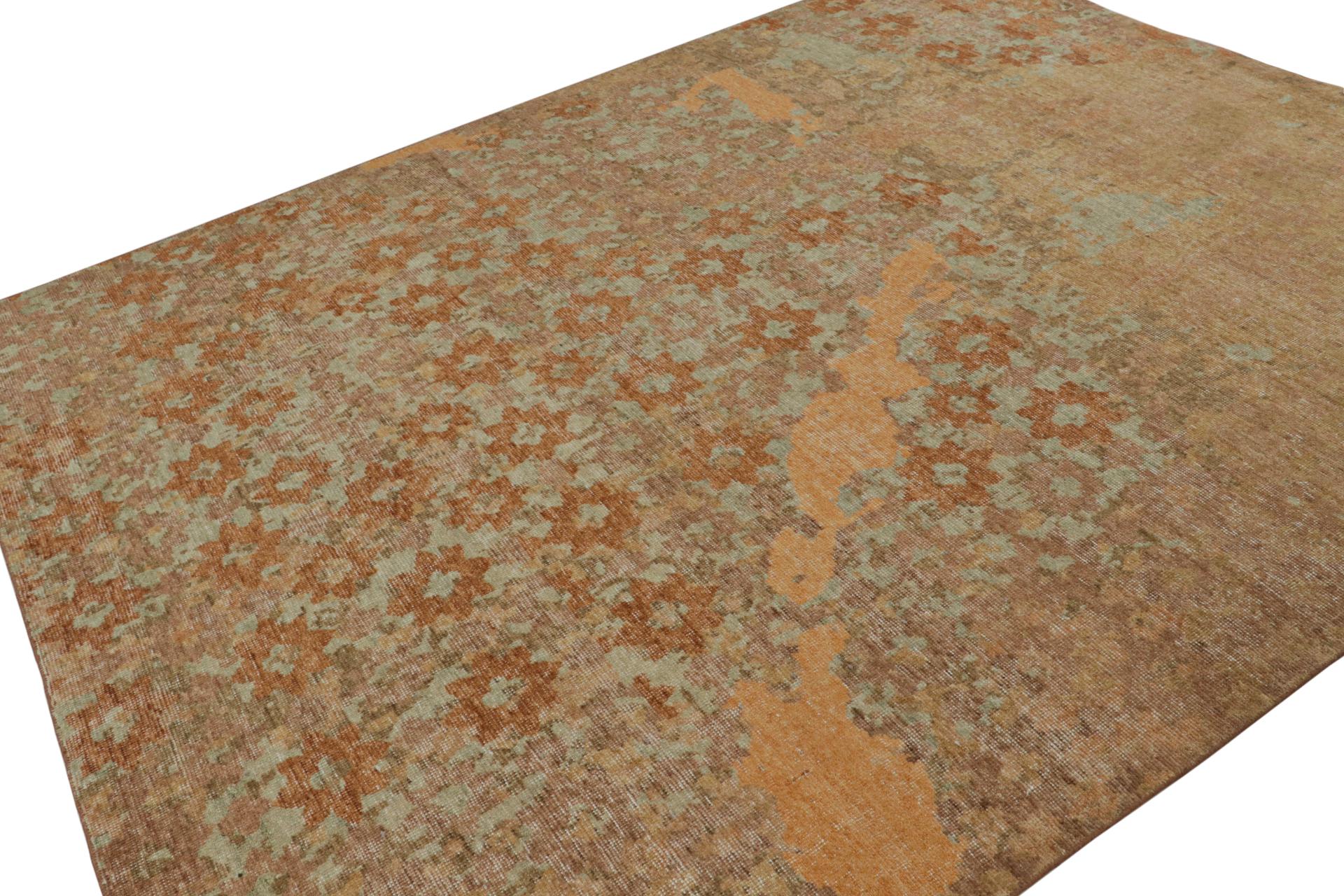 Noué à la main en laine, ce tapis moderne 8x10, originaire d'Inde et inspiré par l'art moderne avec des motifs floraux, est un ajout intéressant à la collection Rug & Kilim. 

Sur le Design : 

Nouveau venu dans la gamme de tapis faits main de Rug &