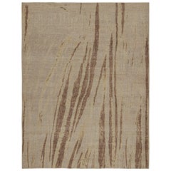 Rug & Kilims moderner abstrakter Kunstteppich in Taupe mit geometrischen Mustern