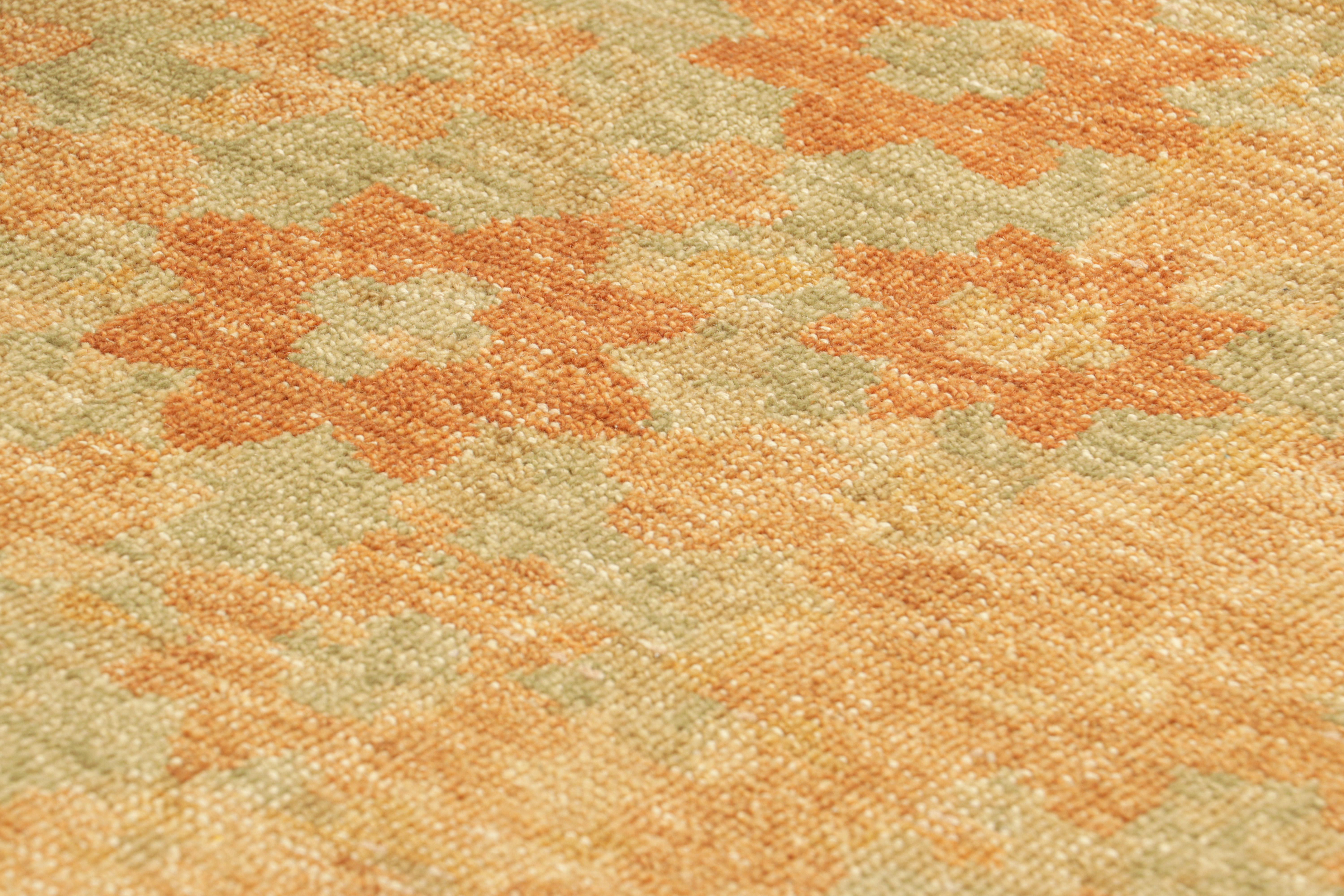 Dieser moderne, aus Indien stammende, handgeknüpfte Wollteppich (3x4), der von moderner Kunst mit floralen Mustern inspiriert ist, ist eine spannende Ergänzung der Rug & Kilim Kollektion. 

Über das Design: 

Dieser moderne Teppich ist eine neue