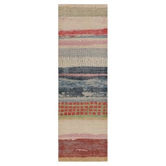 Rug & Kilim’s Modern Abstract Art Runner Rug in Polychromatic Tones