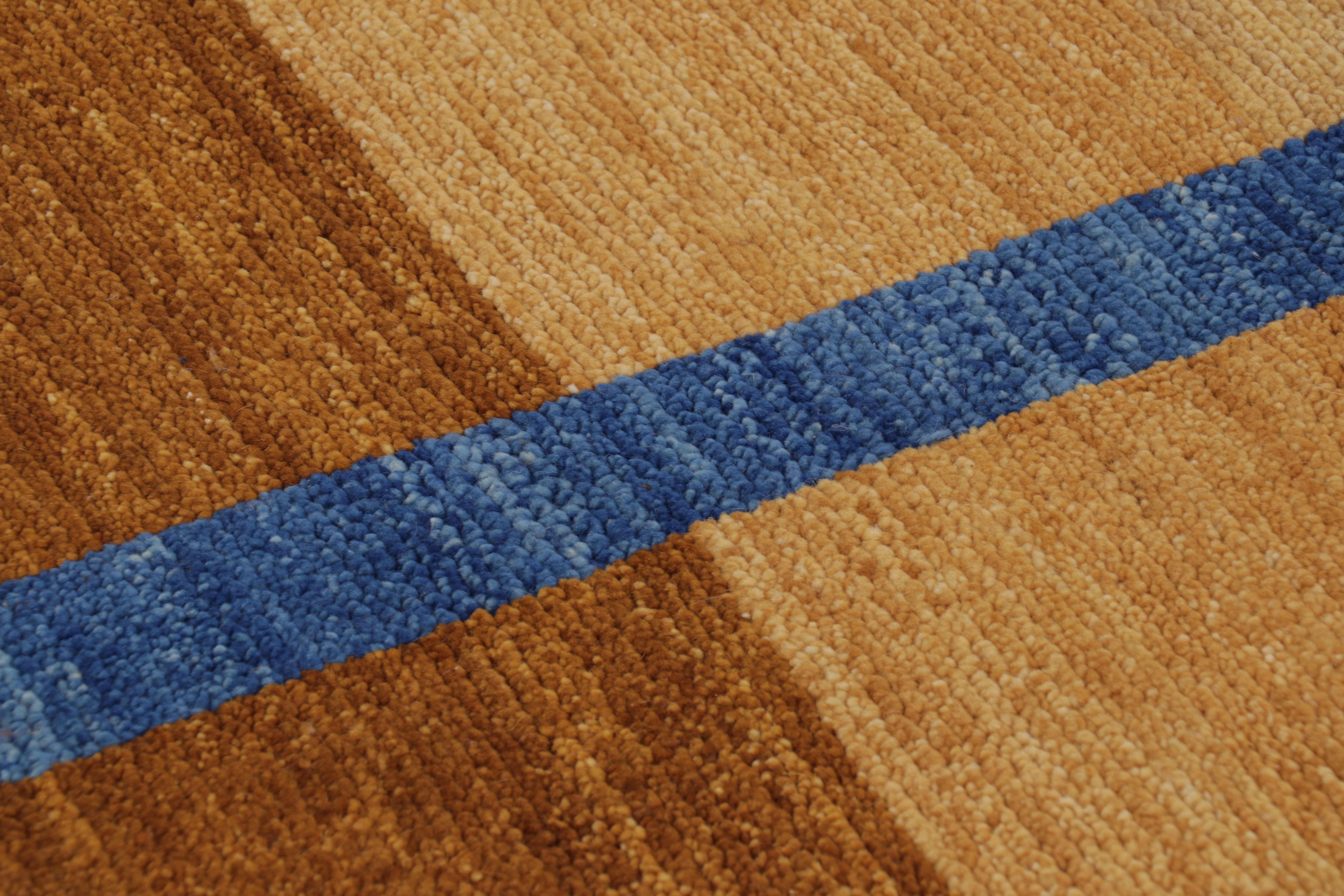 Annodato a mano Tappeto moderno astratto e minimalista di Rug & Kilim, 