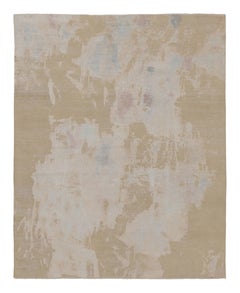 Rug 
Kilim’s Modern Abstract Rug, Cream White and Ivory with Painterly Pattern