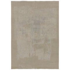 Rug 
Kilim’s Modern Abstract Rug, Cream White and Soft Gray with Subtle Pattern