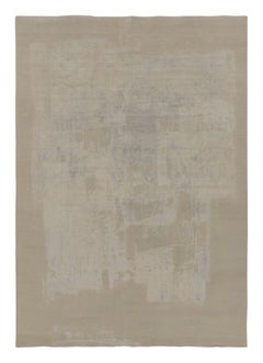 Rug 
Kilim’s Modern Abstract Rug, Cream White and Soft Gray with Subtle Pattern