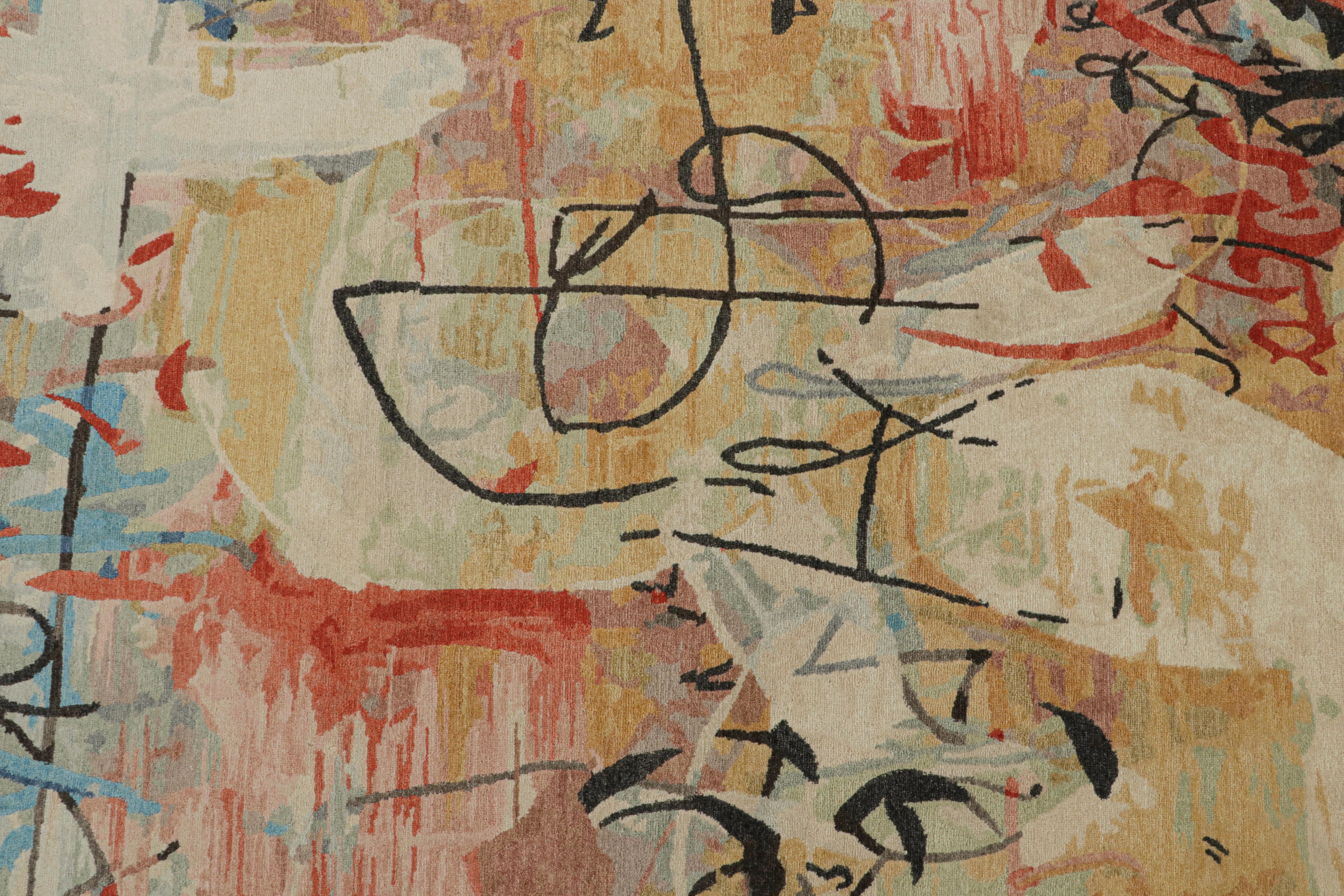 Contemporary Rug & Kilim’s Modern Abstract Rug in a Multicolor Patterns For Sale