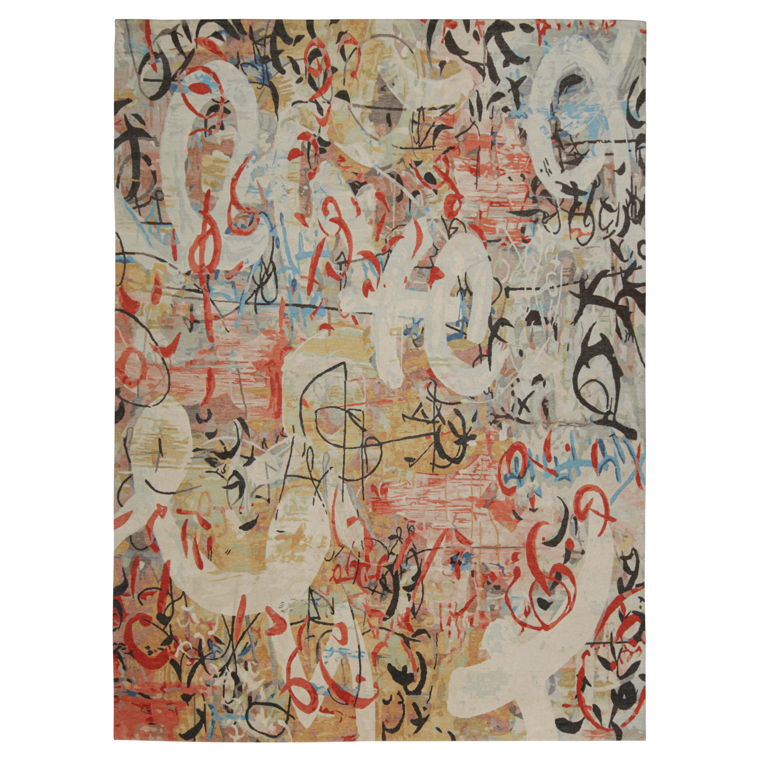 Rug & Kilim’s Modern Abstract Rug in a Multicolor Patterns For Sale