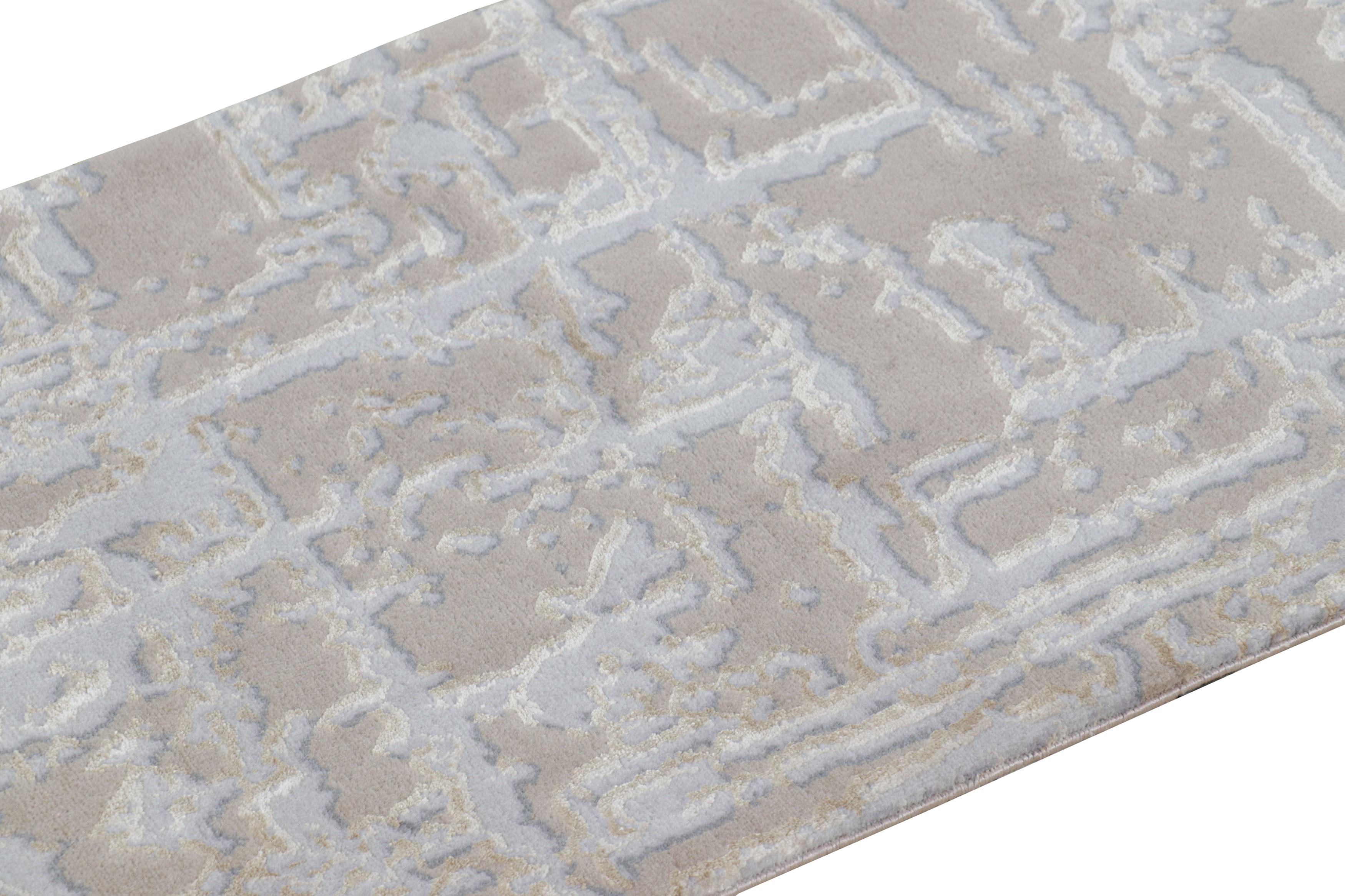 Dieser 2x3-Akzentteppich aus Wolle ist ein Neuzugang in der Collection'S von Rug & Kilim und repräsentiert eine neue Serie von maßgefertigten zeitgenössischen Designs.

Über das Design: 

Liebhaber des Kunsthandwerks werden das abstrakte Spiel der