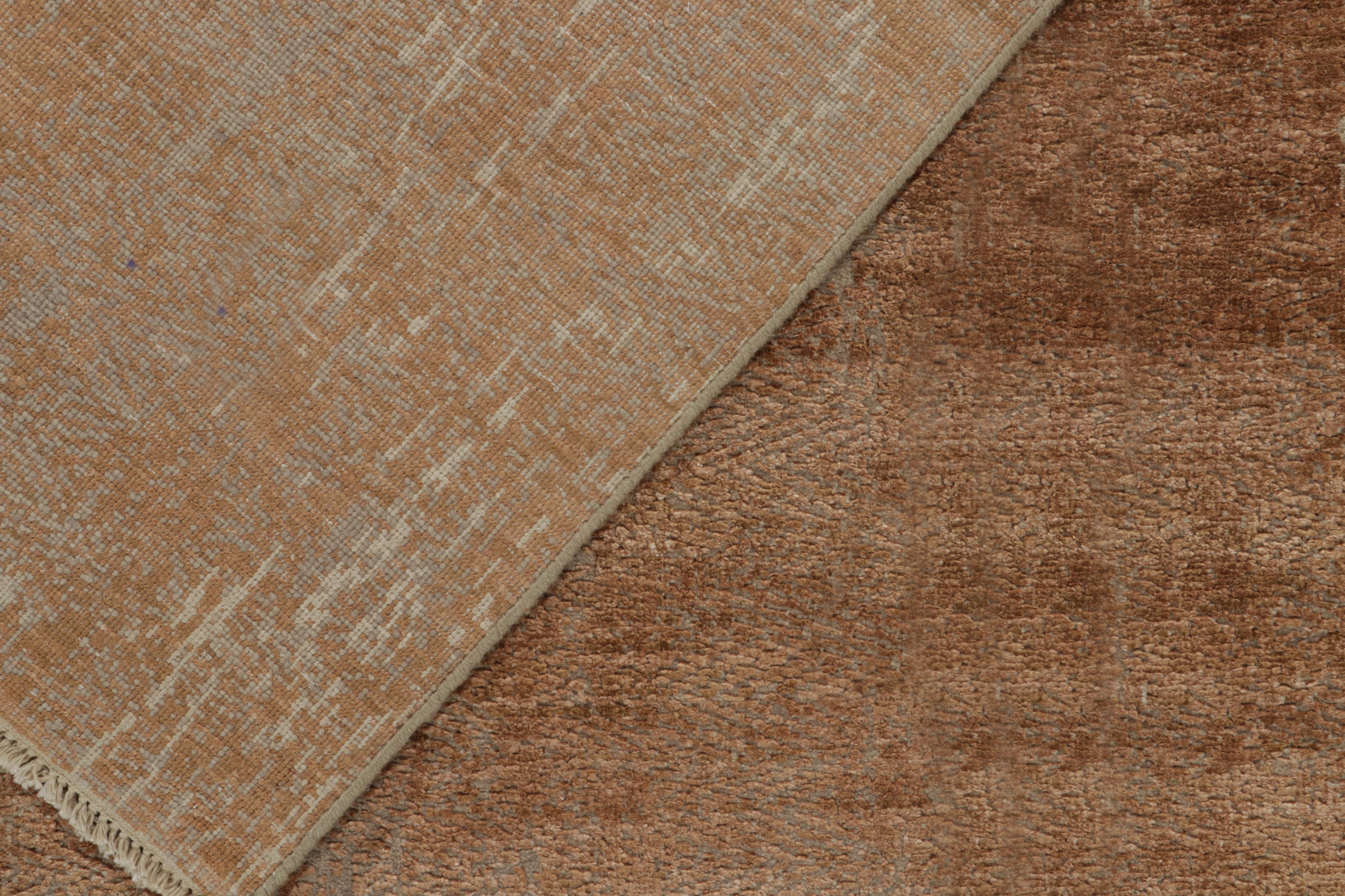 Rug & Kilim's Modern Abstract Rug in Beige-Brown and Gray (tapis abstrait moderne en beige, marron et gris) Neuf - En vente à Long Island City, NY