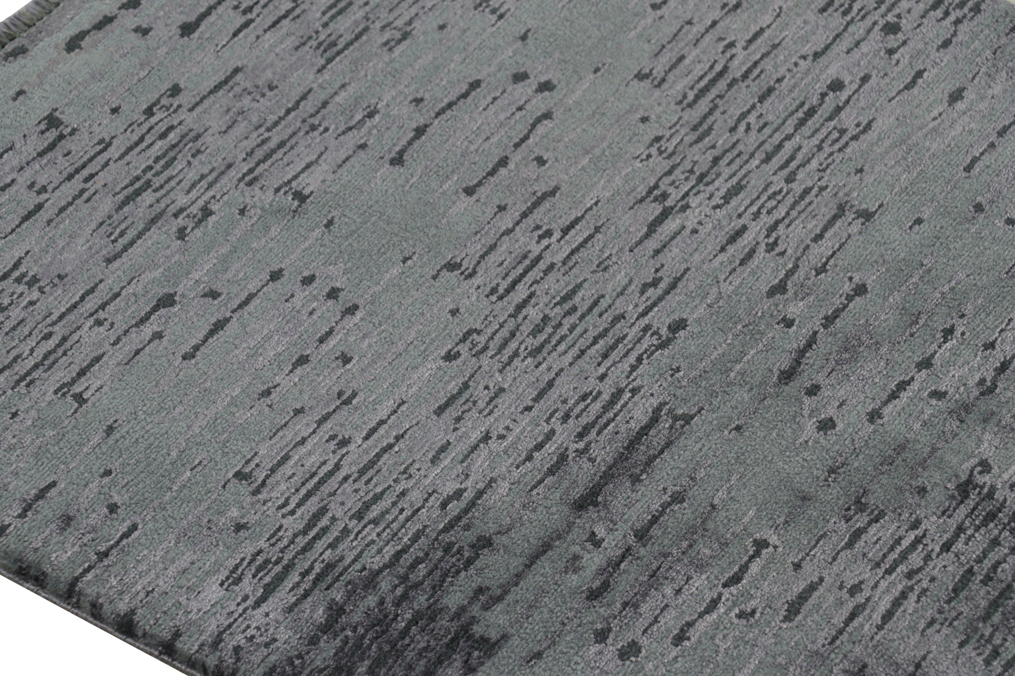 Rug & Kilim - Tappeto astratto moderno in nero e grigio In condizioni Nuovo in vendita a Long Island City, NY