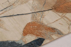 Rug & Kilim's Modern Abstract Rug in Botanical Rust and Indigo