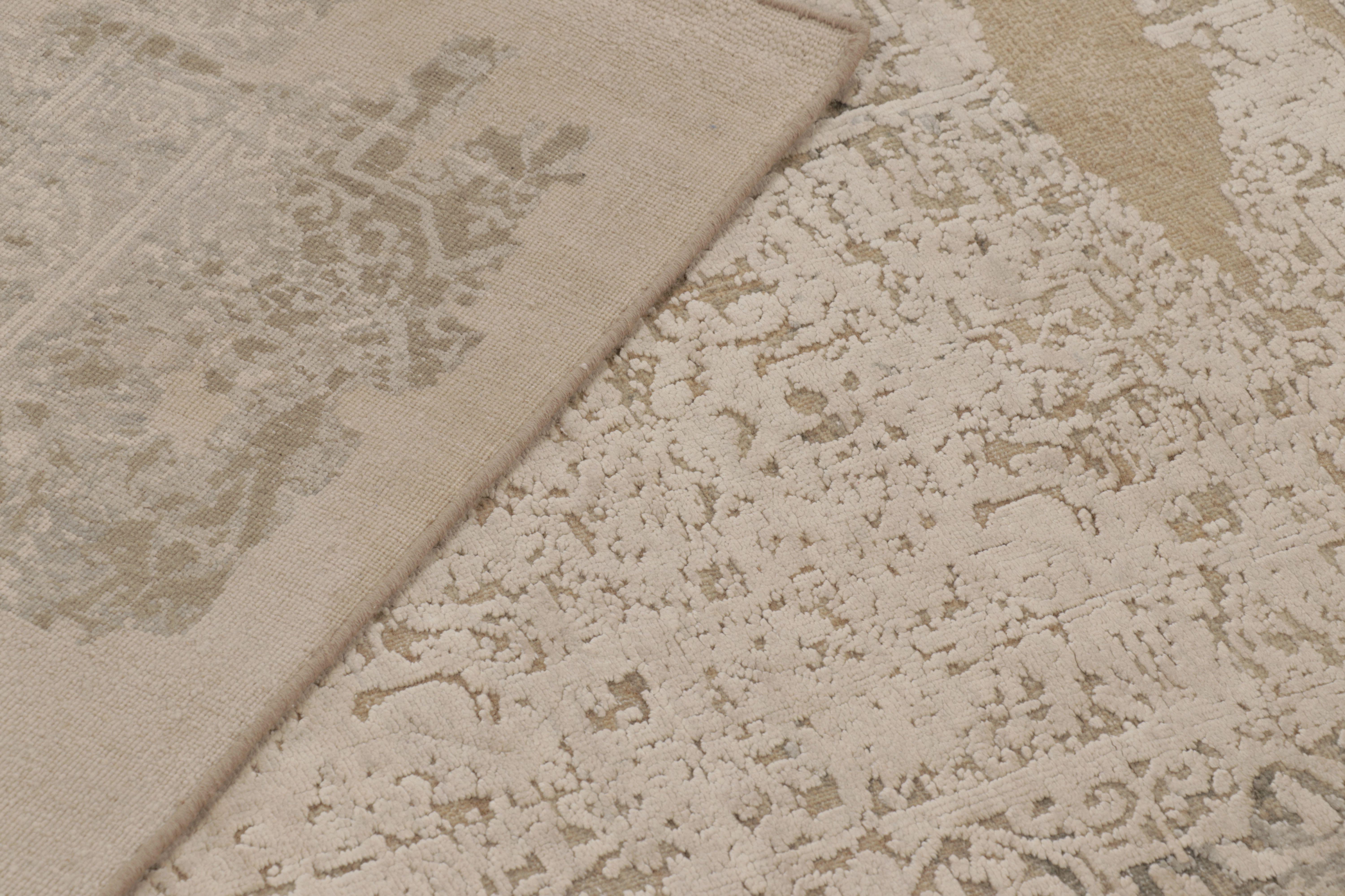 Alfombra Abstracta Moderna Rug & Kilim en Diseño de Tiza y Fragmentos de Fresno Siglo XXI y contemporáneo en venta