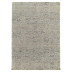 Rug & Kilim’s Modern Abstract Rug in Gray & Blue All over Pattern