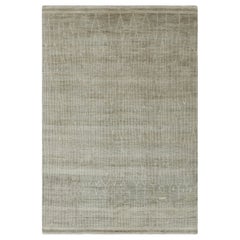 Alfombra Abstracta Moderna de Rug
Kilim en Salvia Luminoso y Marfil, Geometría Sutil