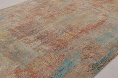 Rug & Kilim’s Modern Abstract Rug in Polychromatic Impressionistic Texture
