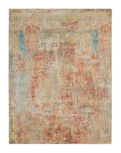 Rug & Kilim’s Modern Abstract Rug in Polychromatic Impressionistic Texture