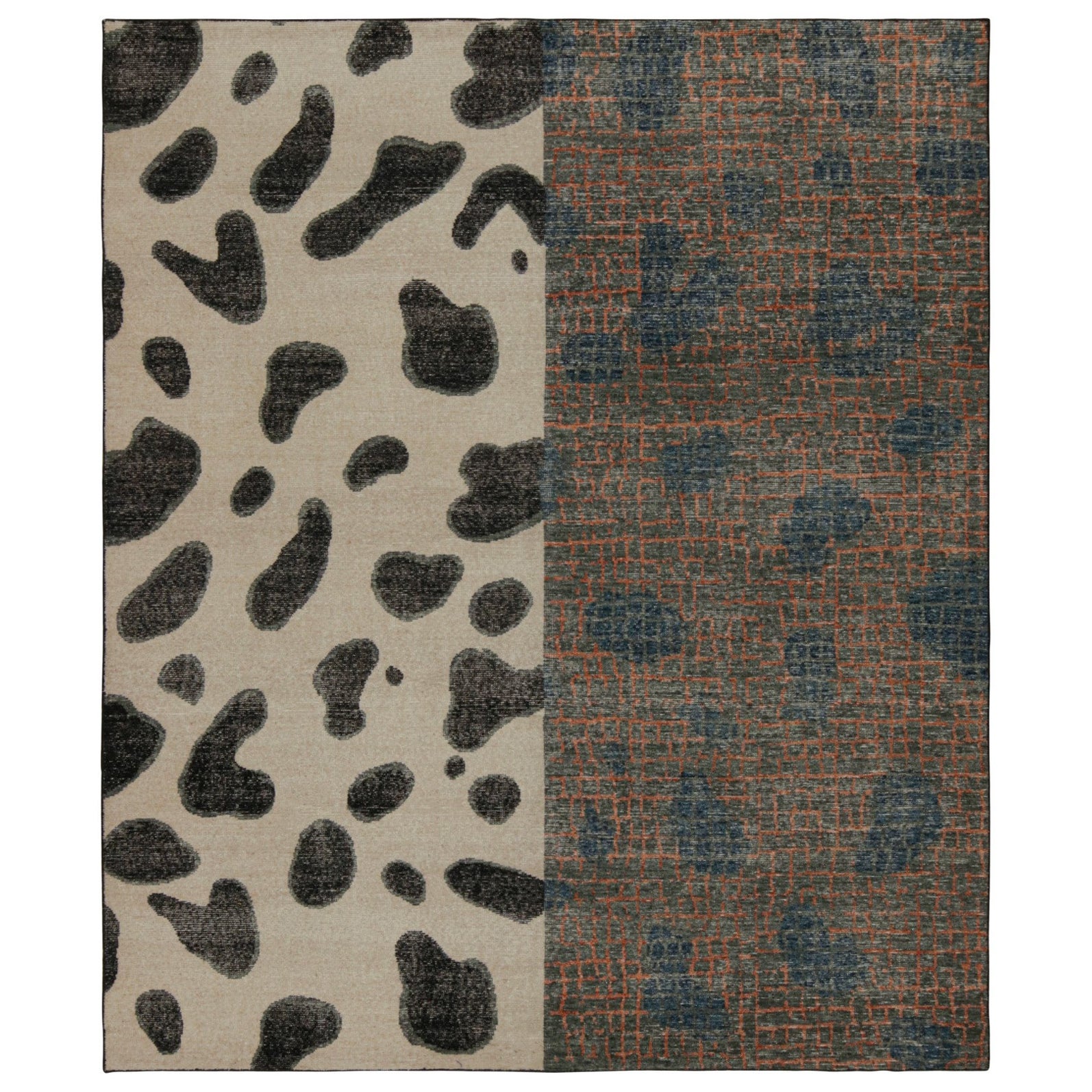 Rug & Kilim: tappeto astratto moderno con motivi policromatici in vendita
