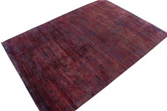 Rug & Kilim’s Modern Abstract Rug in Red & Blue Dots Pattern