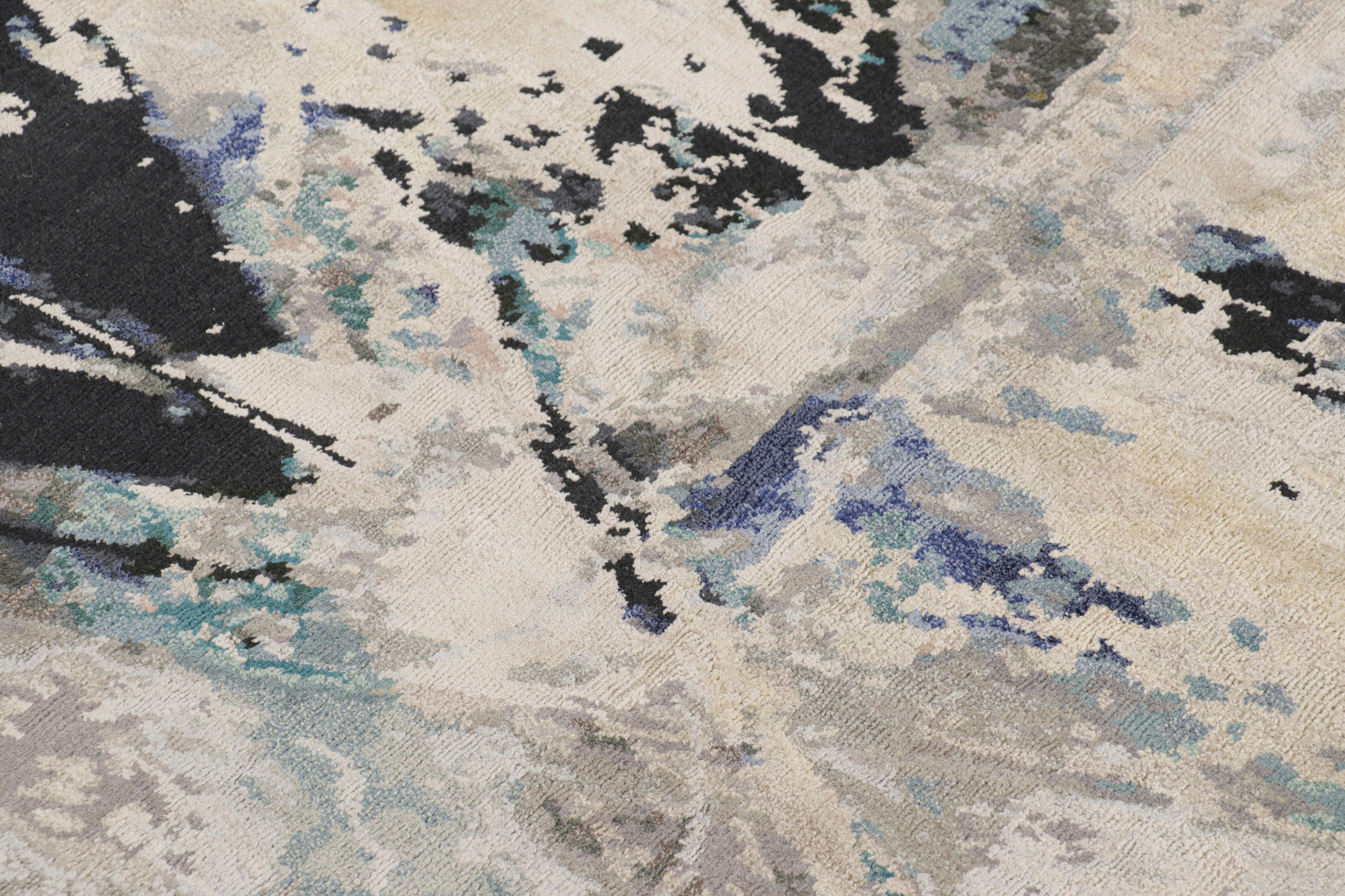 Rug & Kilim's Modern Abstract Rug mit geometrischen Mustern Mirror im Zustand „Neu“ im Angebot in Long Island City, NY