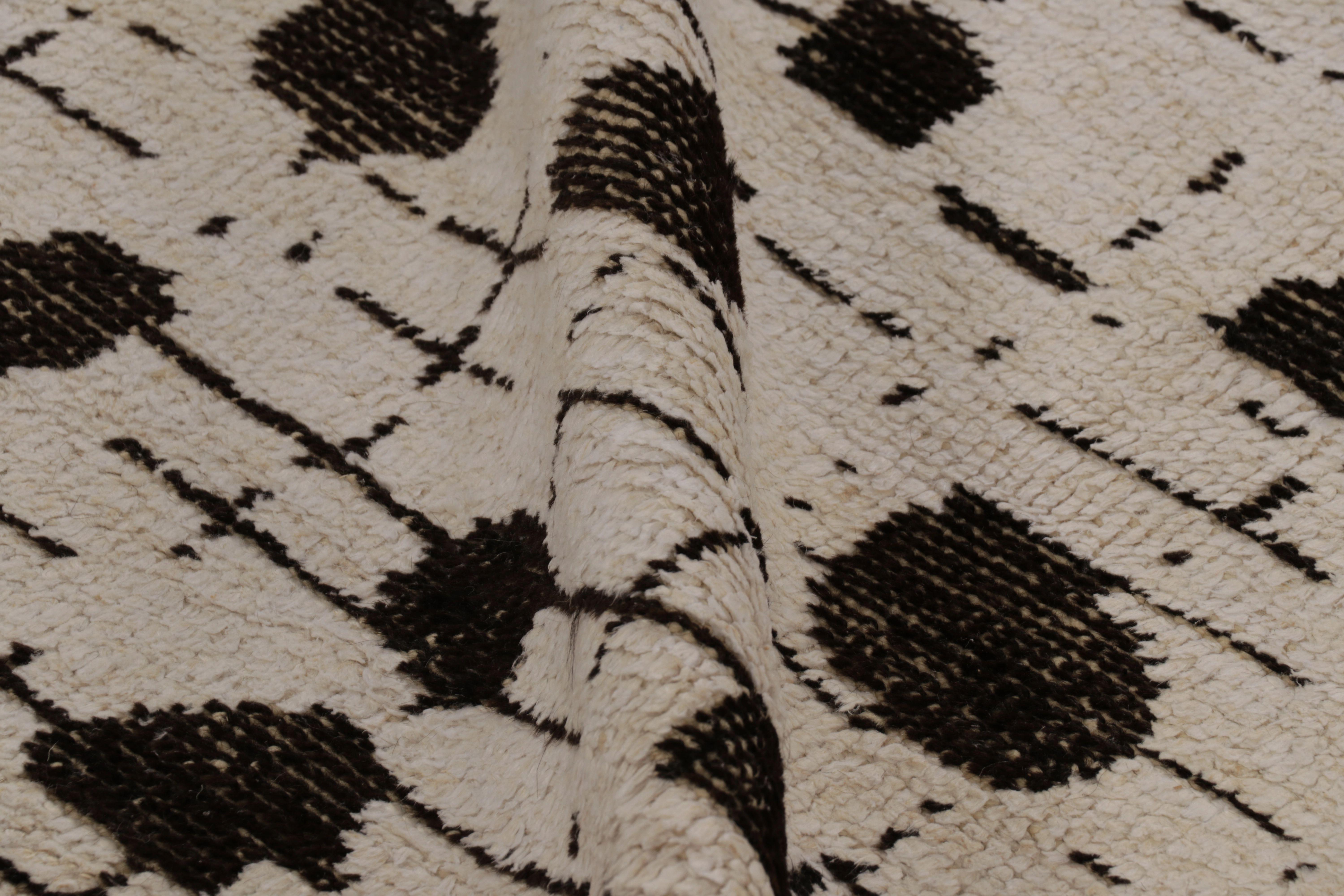 XXI secolo e contemporaneo Rug & Kilim - Tappeto astratto moderno con rettangoli reticolati in vendita