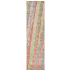 Rug & Kilim: moderno tappeto runner astratto con motivi geometrici policromatici