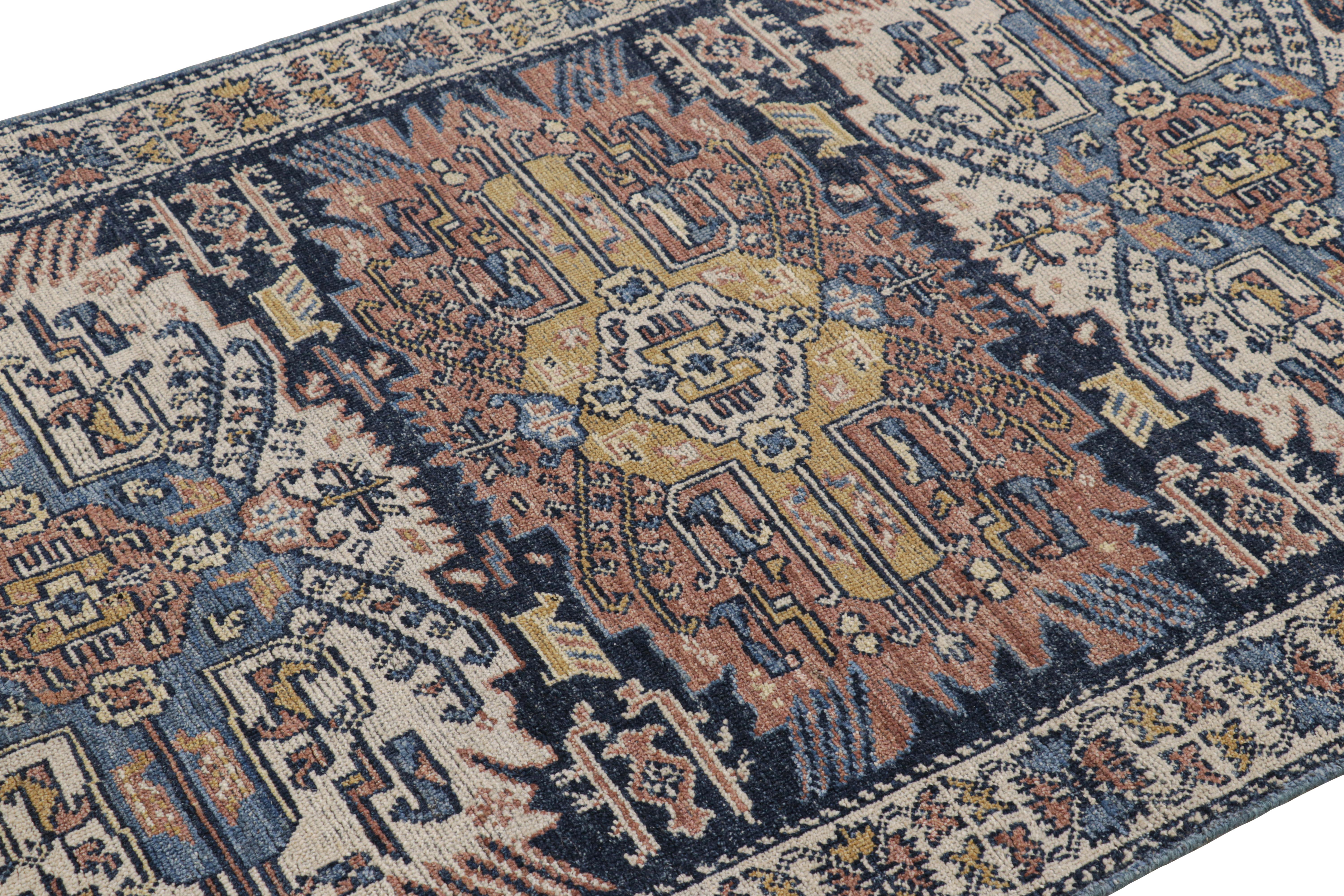 Hand-knotted in a special blend of Ghazni wool and from Rug & Kilim’s Burano collection, this 4x6 rug is from the custom-classics Burano Collection by Rug & Kilimi, with a design inspired by an antique Caucasian rug of Shirvan