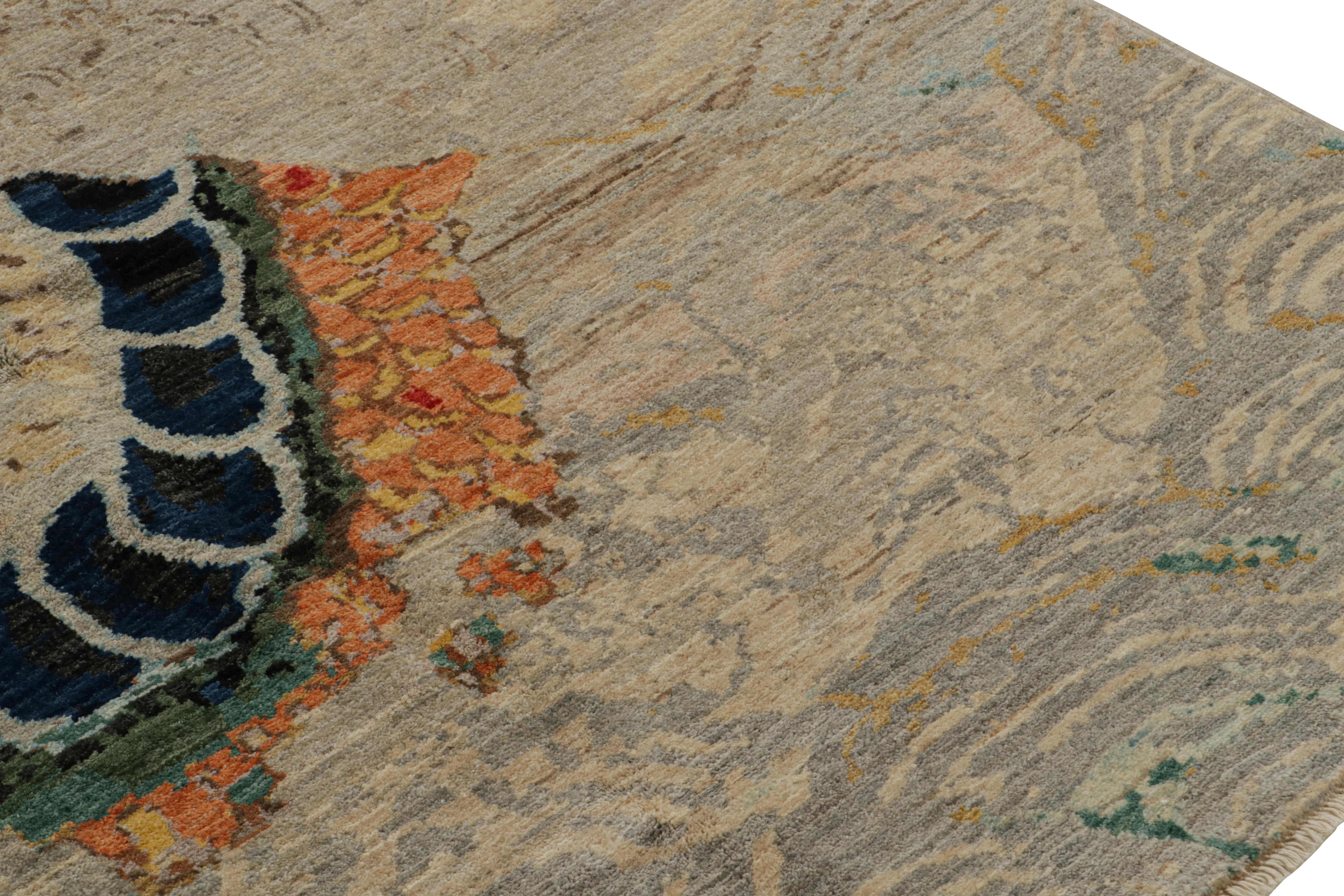 Rug & Kilim’s Modern Chinese Pictorial Dragon Rug in Beige In New Condition For Sale In Long Island City, NY