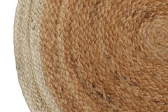 Rug & Kilim’s Modern Circle Jute Rug in Brown and Ivory Tones