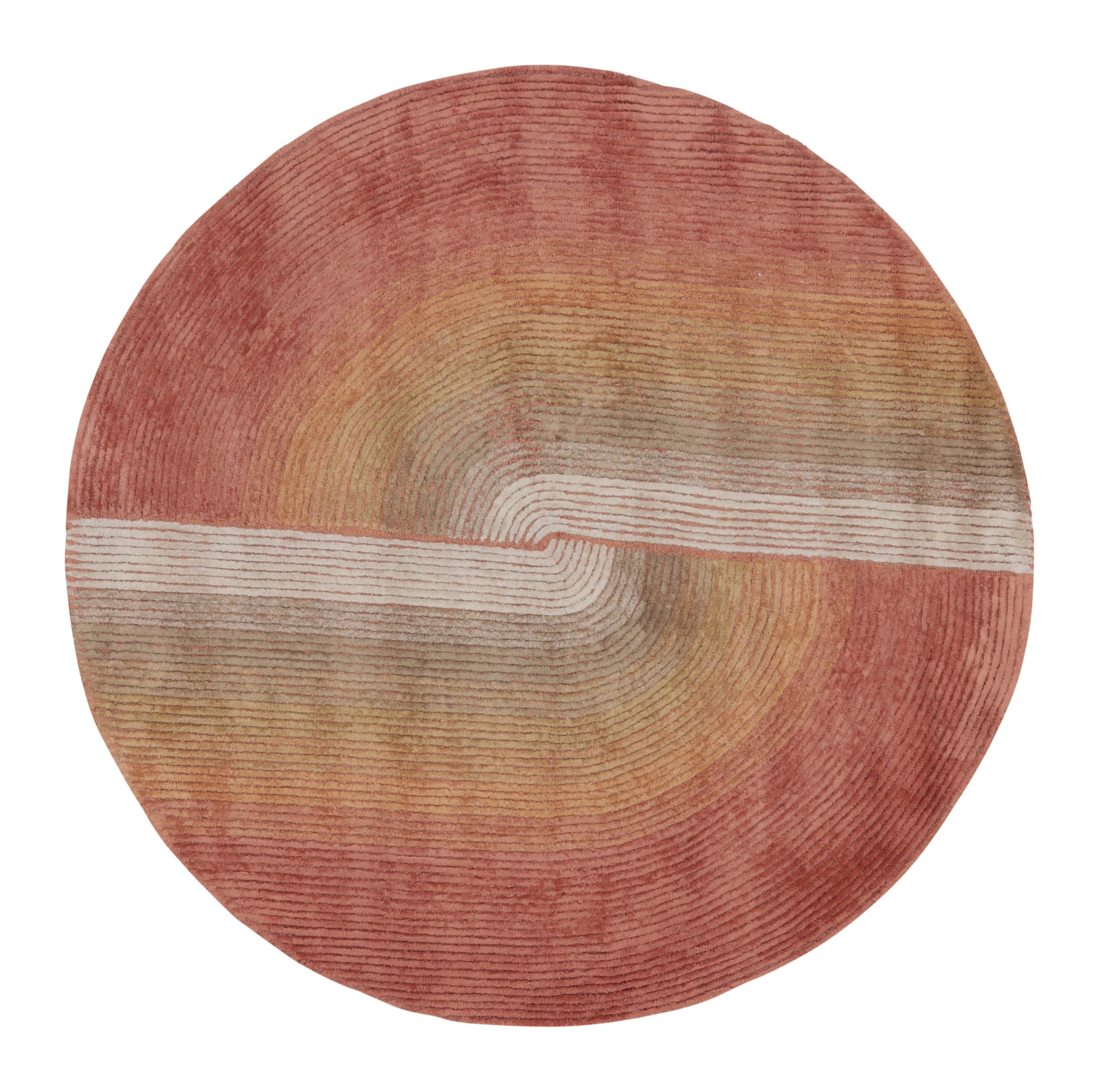 Rug & Kilim’s Modern Circle Rug with Bold Multicolor Geometric Patterns