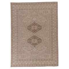 Alfombra Modern Classics de Rug & Kilim en beige-marrón con medallones y flores