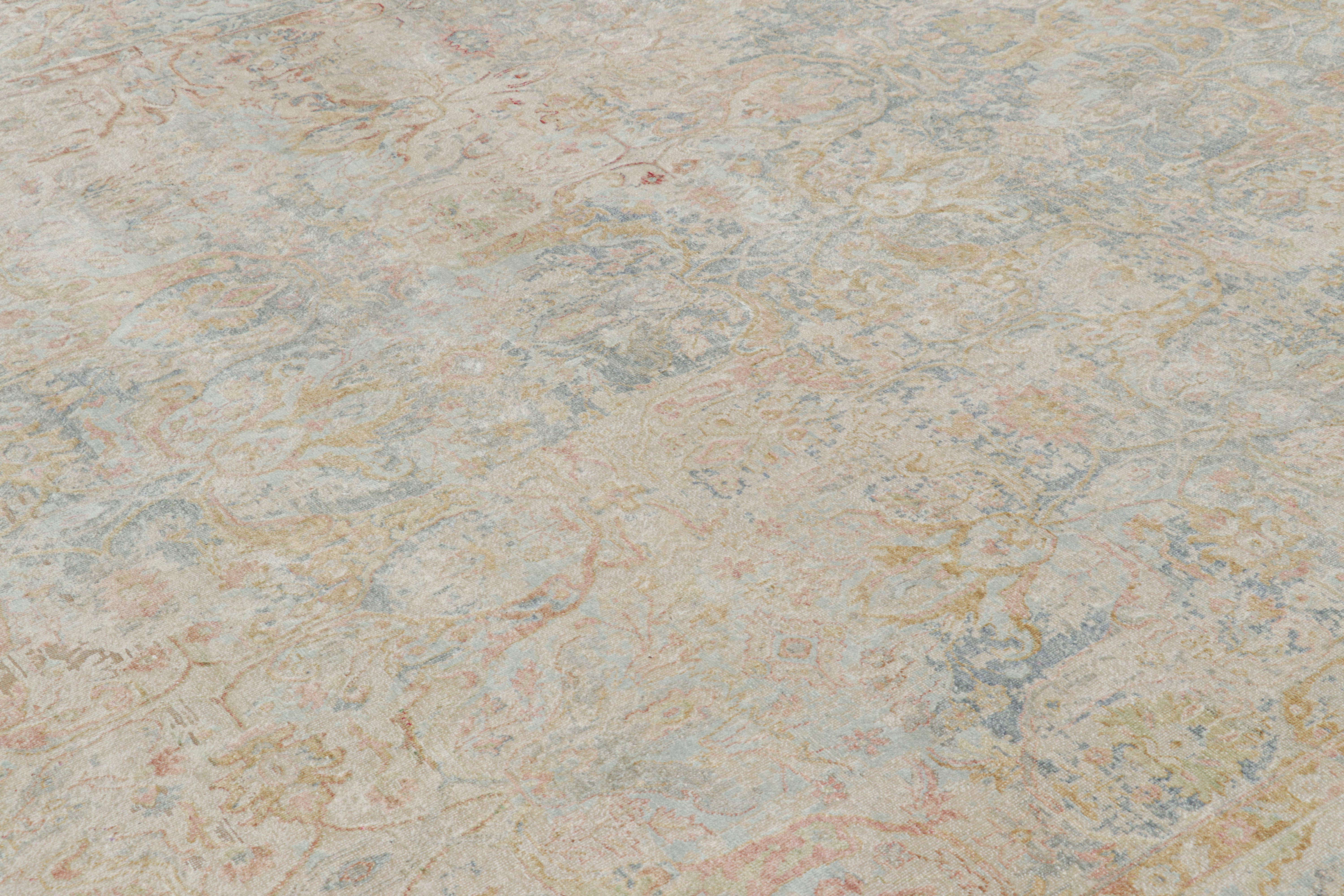 Hand-knotted in a luxurious blend of wool and silk, this 10x15 rug is an exciting new addition to Rug & Kilim’s Modern Classics Collection—a series of rugs that are a union of traditional aesthetics with contemporary sensibility. 

On the