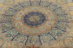 Rug & Kilim’s Modern Classics Square Rug In Polychrome Floral Medallion “Liliom”